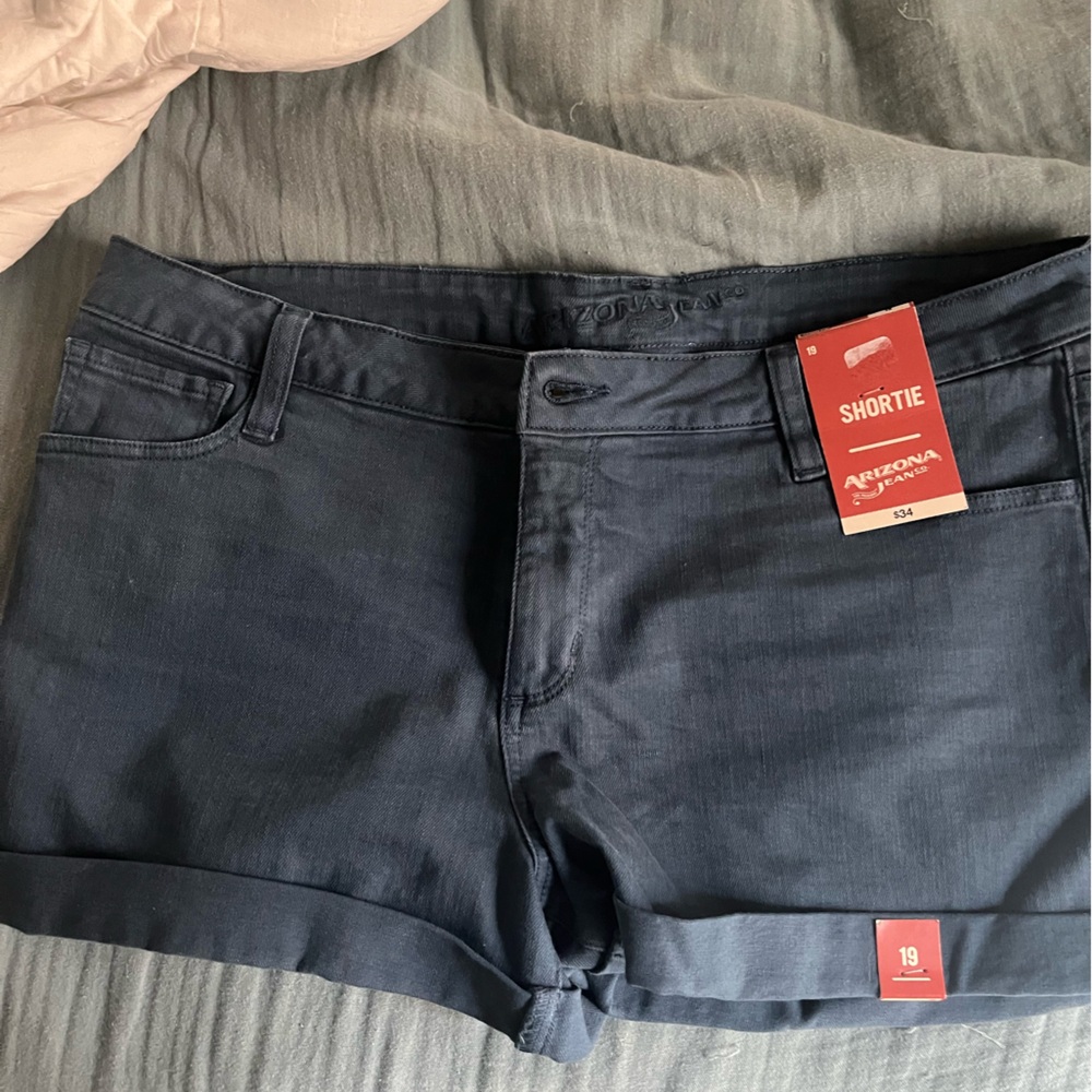 Women’s Arizona Navy Shortie Shorts